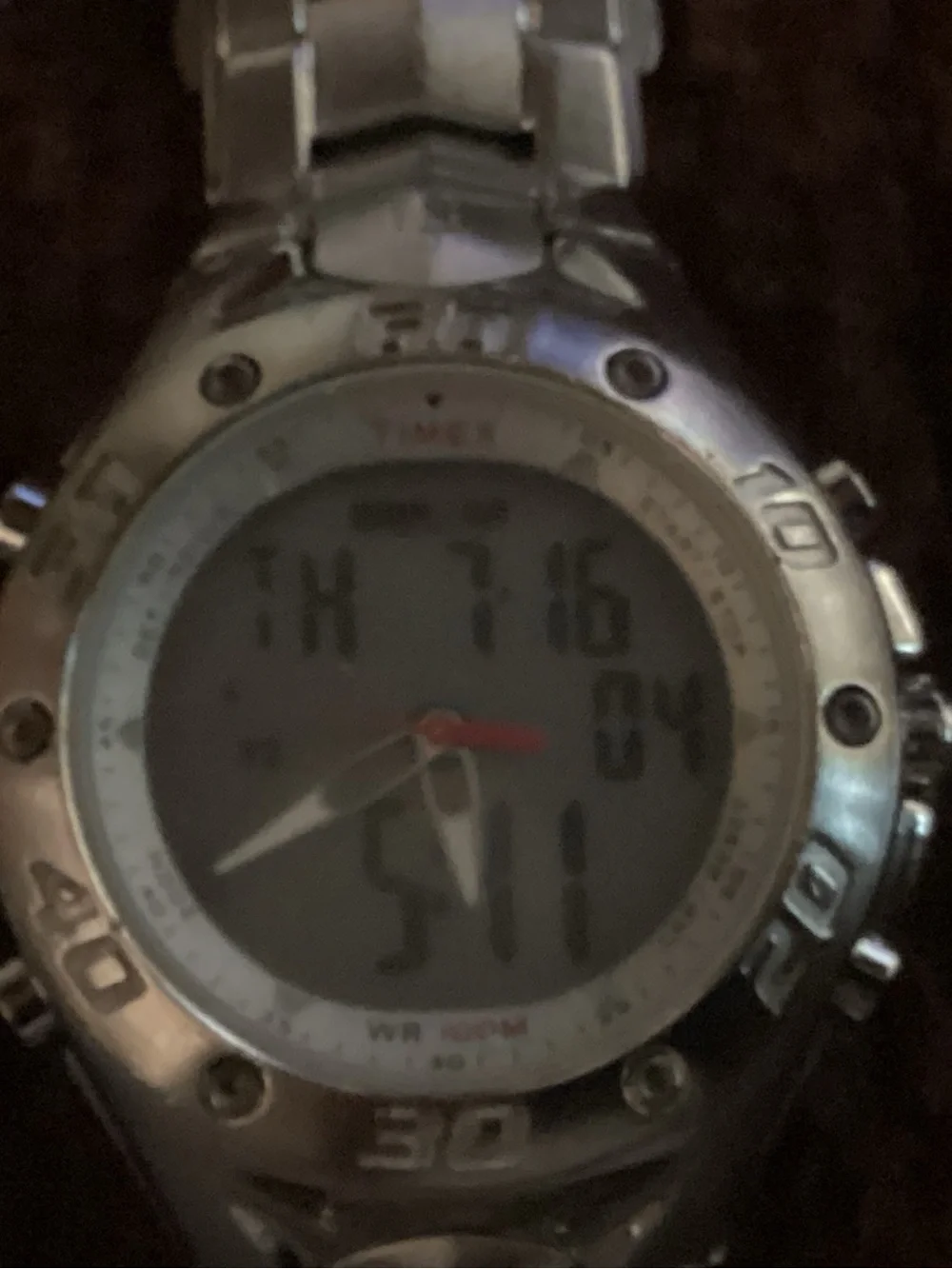 Timex Ironman analog/chronolog watch